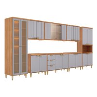 Kit Cozinha 8 Peças Elena CZ544 Cinamomo/Platina MGM