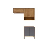 Kit Modulado 3 Peças Divina C3P75 Cinamomo/Titanium MGM