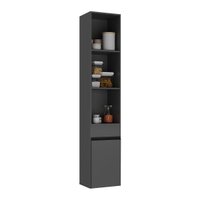 Paneleiro Armário de Cozinha com 1 Porta e 3 Nichos 36cm Suspenso Milano Multimóveis MP3430