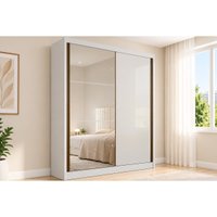 Guarda Roupa 2 Portas 3 Gavs Thor N. Horizonte Neve