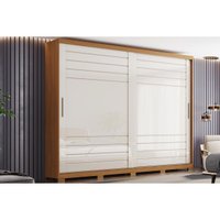 Guarda Roupa 2 Portas 6 Gavs Cayman Henn Cinamomo/Off