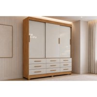 Guarda Roupa 3 Portas 9 Gv Buriti N. Horizonte Cinamo