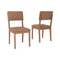 Kit 2un Cadeiras Cozinha Sabiá Madeira/Kaki Cimol