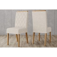 Mesa Cozinha Yara 160 + 6 Cad Nina Nature/Light Henn