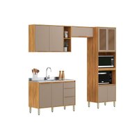 Kit Modulado 4 Peças Plena CZ306 Cinamon/Nude Demóbile