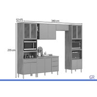 Kit Modulado 5 Peças Plena CZ313 Cinamon/Nude Demóbile