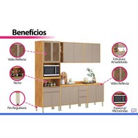 Kit Modulado 5 Peças Plena CZ318 Cinamon/Nude Demóbile