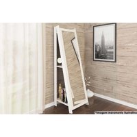Espelho Sala Decorativo RT 3083 Branco Movelbento