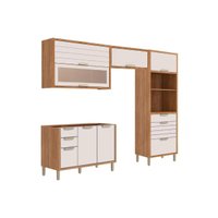Kit Cozinha 4 Peças Eloise CZ601 Cinamomo/Off White MGM