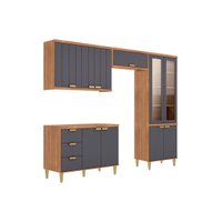 Kit Modulado 4 Peças Elena CZ551 Cinamomo/Titanium MGM