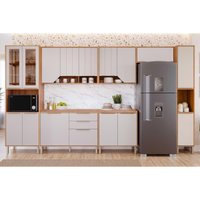 Kit Cozinha 7 Peças Celeste C114 Cinamomo/Off White MGM