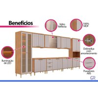 Kit Modulado 8 Peças Elena CZ544 Cinamomo/Platina MGM