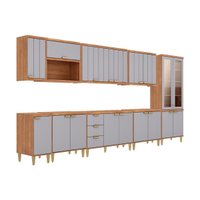 Kit Modulado 9 Peças Elena CZ547 Cinamomo/Platina MGM