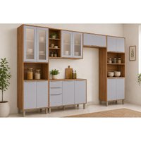 Kit Cozinha 5 Peças Brilhante C571 Cinamomo/Platina MGM