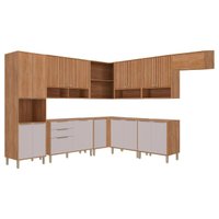 Kit Cozinha 10 Peças Divina C612 Cinamomo/Off White MGM