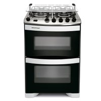 Fogão a Gás Brastemp Clean Maxi, 4 Bocas, Duplo forno - BFD4NAB