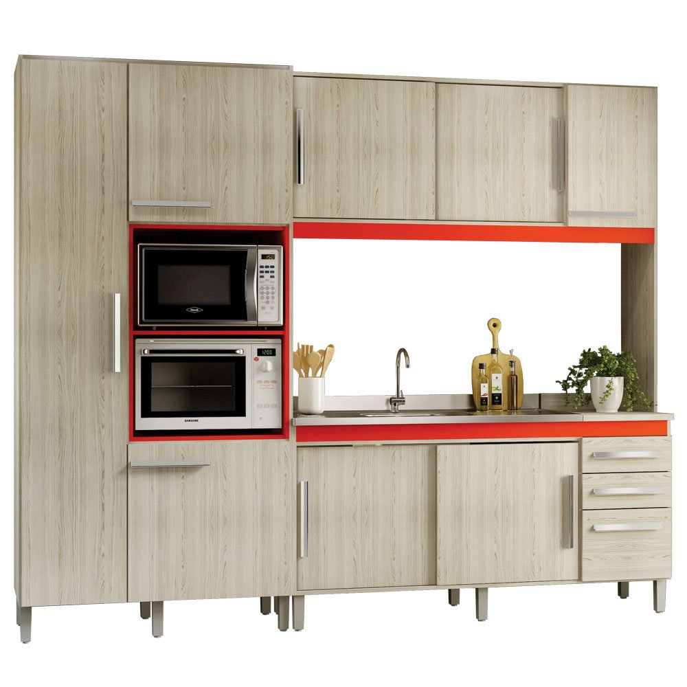 Cozinha Decibal Retrô 8 Portas, 3 Gavetas CR05 Colombo # Cozinha Compacta Hannover Decibal Cozinha Decibal Retrô 8 Portas, 3 Gavetas CR05 Colombo # Cozinha Compacta Hannover Decibal