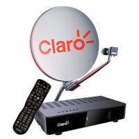 Antena 75/60cm+ Receptor Claro TV Livre