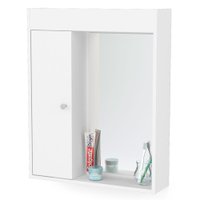 Armário Aéreo para Banheiro Politorno com Espelho, 1 Porta - 3385