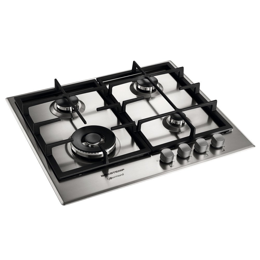 Cooktop Brastemp Gourmand 4 Bocas, Gás, Inox | Colombo