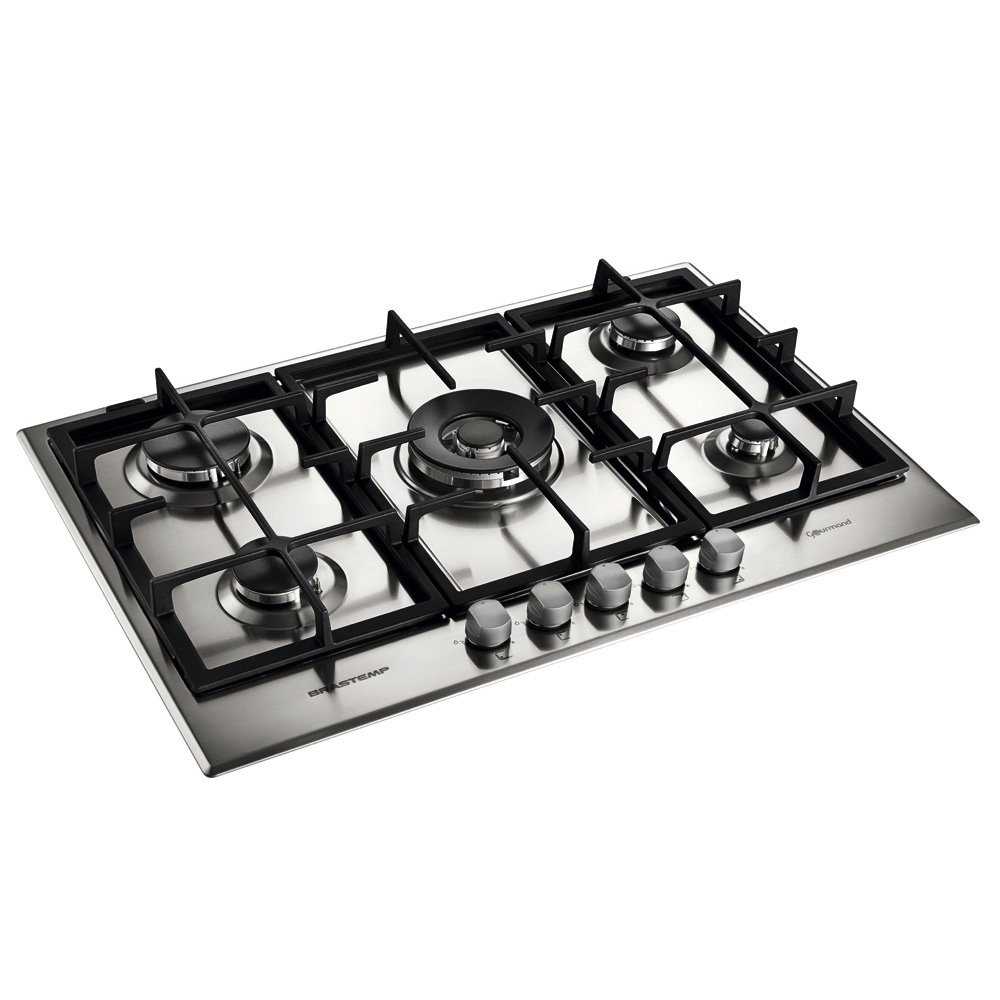 Cooktop Brastemp Gourmand 5 Bocas, Gás, Inox Colombo