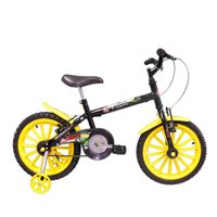 Bicicleta Infantil Track Bikes Dino, Aro 16, Quadro Aco Carbono, Preta Fosca
