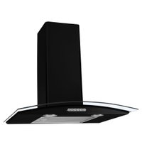 Coifa de Parede Nardelli 60 cm Vidro Curvo, Black - CVC60