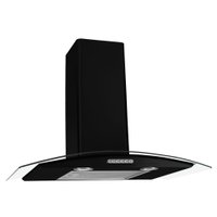 Coifa de Parede Nardelli 70 cm Vidro Curvo, Black - CVC70