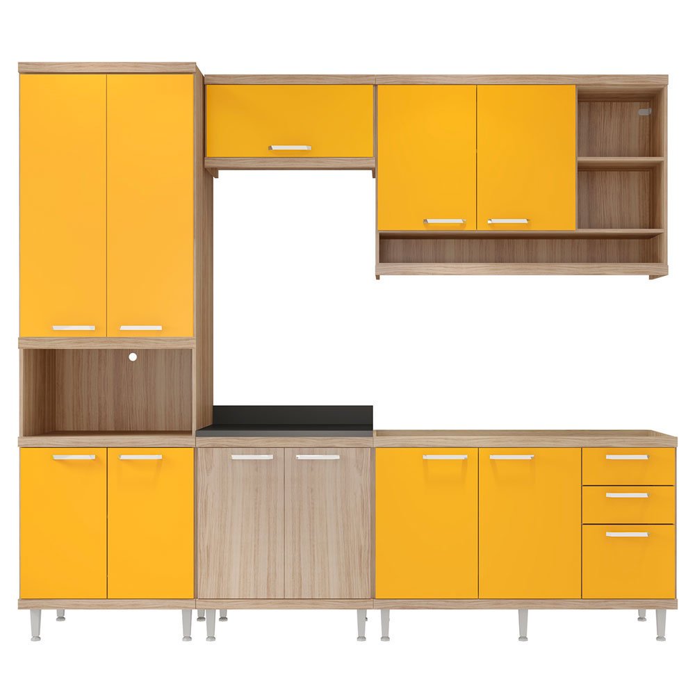 Cozinha Compacta Multim Veis Sic Lia Com Tampo 11 Porta 3 Gavetas Cozinha Compacta Multim Veis Sic Lia Com Tampo 11 Porta 3 Gavetas