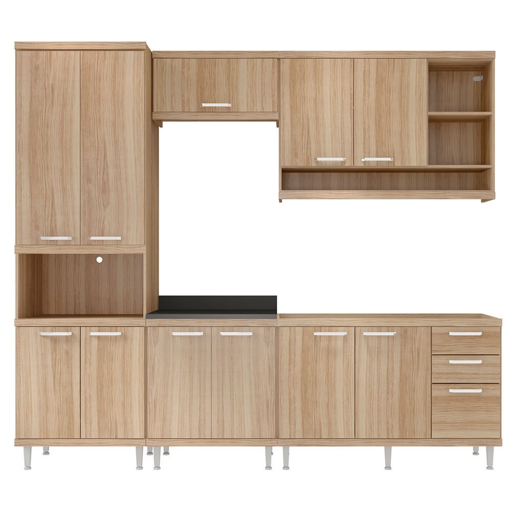 Cozinha Compacta Multim Veis Sic Lia Com Tampo 11 Porta 3 Gavetas Cozinha Compacta Multim Veis Sic Lia Com Tampo 11 Porta 3 Gavetas