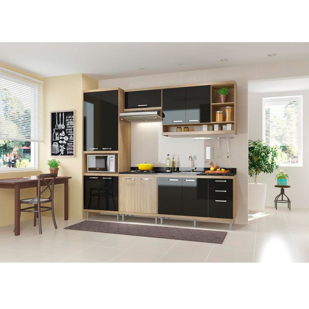 Cozinha Compacta Multim Veis Sic Lia Com Tampo 11 Porta 3 Gavetas Cozinha Compacta Multim Veis Sic Lia Com Tampo 11 Porta 3 Gavetas