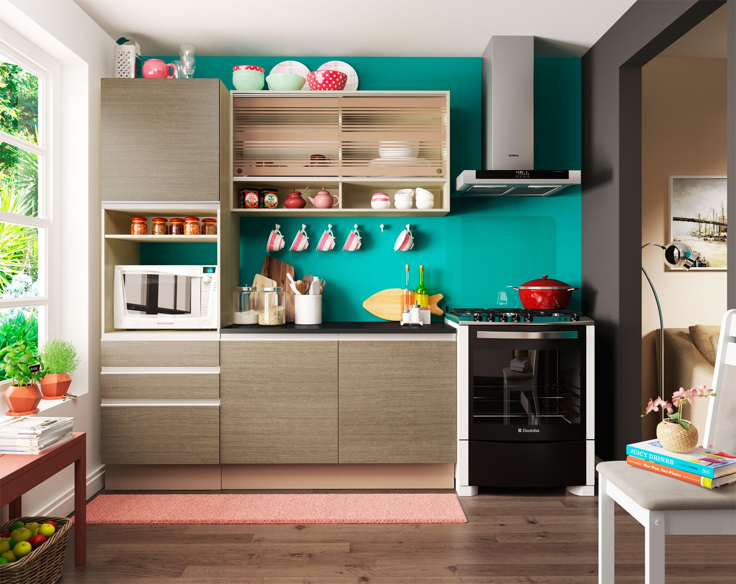 Cozinha Compacta Madesa Glamy Top Helena 5 Portas 3 Gavetas Colombo Cozinha Compacta Madesa Glamy Top Helena 5 Portas 3 Gavetas Colombo