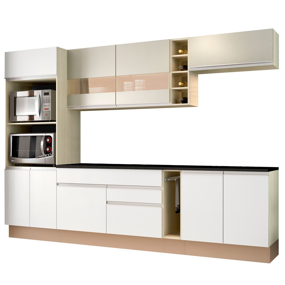Cozinha Compacta Madesa Glamy Camille 9 Portas 2 Gavetas 2 Nichos Cozinha Compacta Madesa Glamy Camille 9 Portas 2 Gavetas 2 Nichos