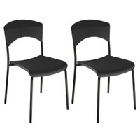 Kit com 2 Cadeiras Fixas UAU Móveis Little Way