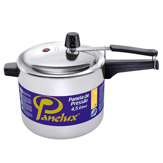 Panela de Pressão 4.5 Litros Panelux Classic, em Alumínio Polido