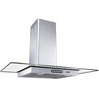 Coifa de Parede Fogatti, 80 cm, Vidro Reto, Duto Slim, Inox - CVR80