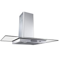 Coifa de Parede Fogatti, 90 cm, Vidro Reto, Duto Slim, Inox - CVR90