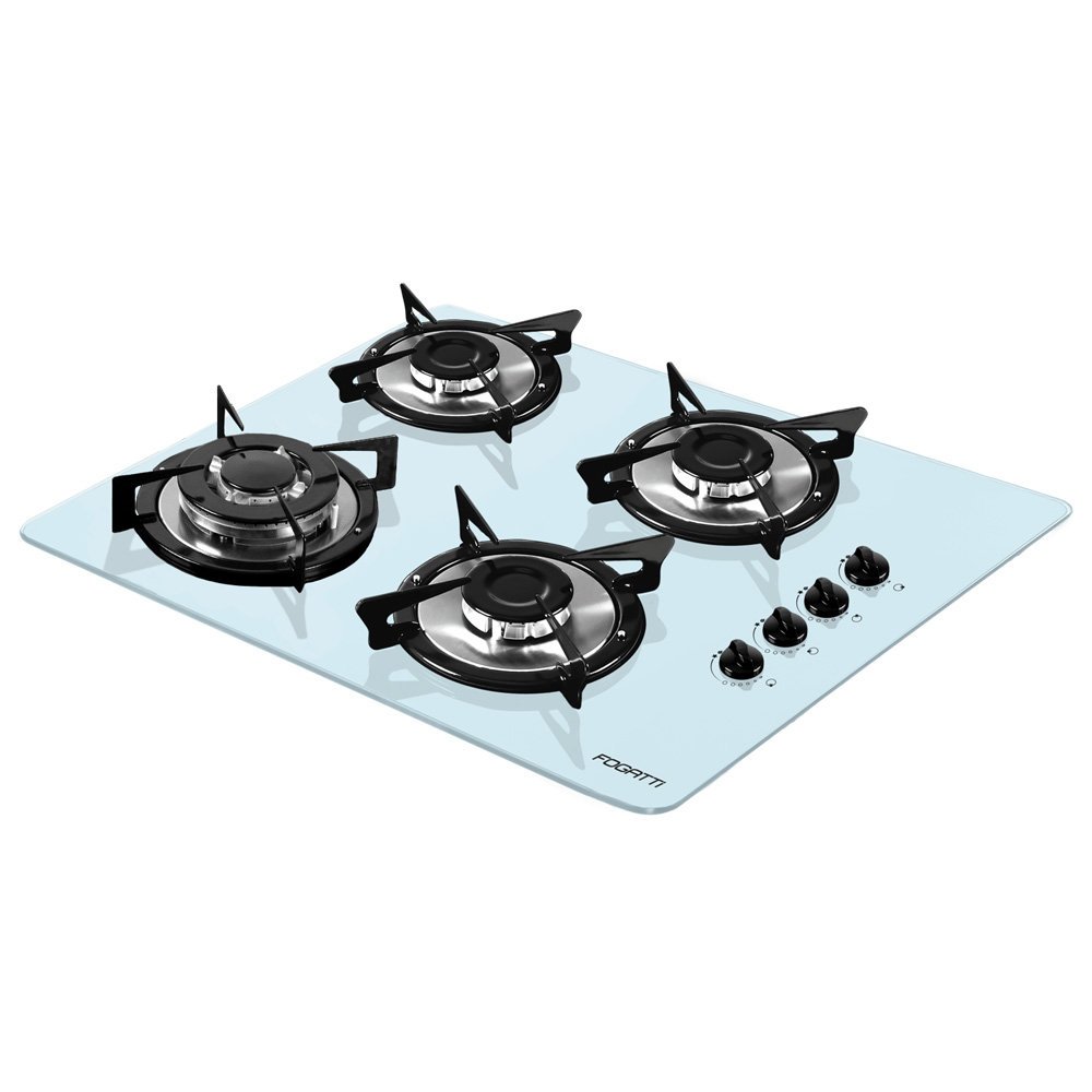 Cooktop 4 Bocas a Gás Fogatti Branco V400TC Lojas Colombo