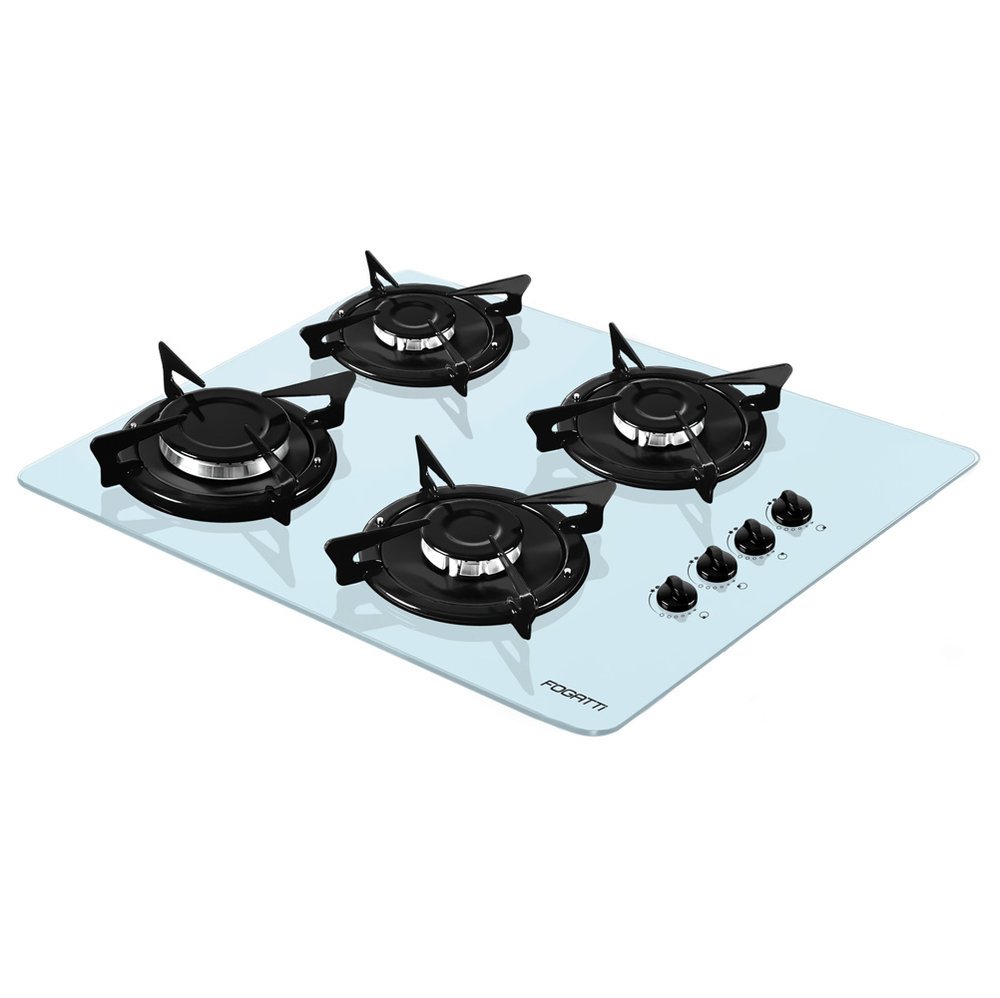 Cooktop 4 Bocas a Gás Fogatti, Branco Esmaltado V400 Colombo