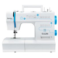 Máquina de Costura Elgin Genius Plus, Portátil, Branca - JX-4035