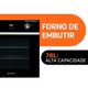 Forno Embutir A Gás Brastemp 78L Preto c/ Grill Timer Touch BOA84AE 220V