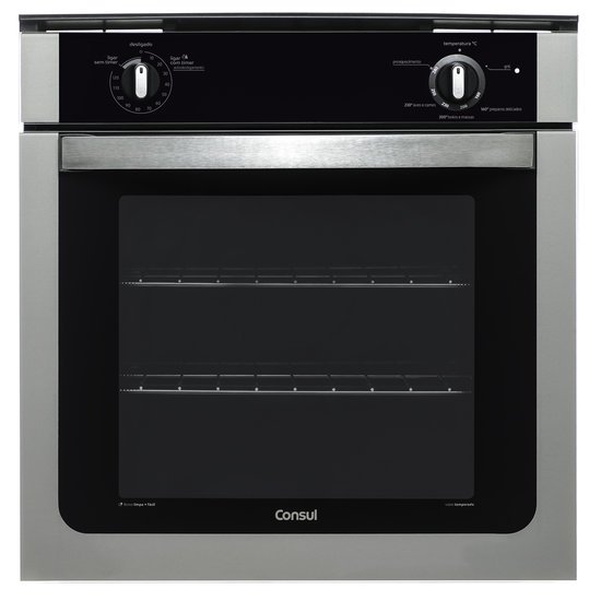Forno a Gás de Embutir Consul, 78 Litros, Timer, Grill - COA84BRRNA
