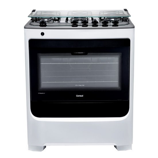 Fogão de Piso Consul 5 Bocas com Acendimento Automático Branco Bivolt - CFS5NAB