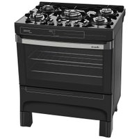 Fogão Mueller Piacere Vetro Stile Preto 5BC