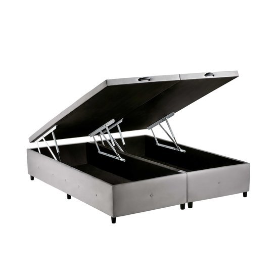 Base para Cama Box Casal King com Baú S. Design, para Colchão de 193 cm - 1900