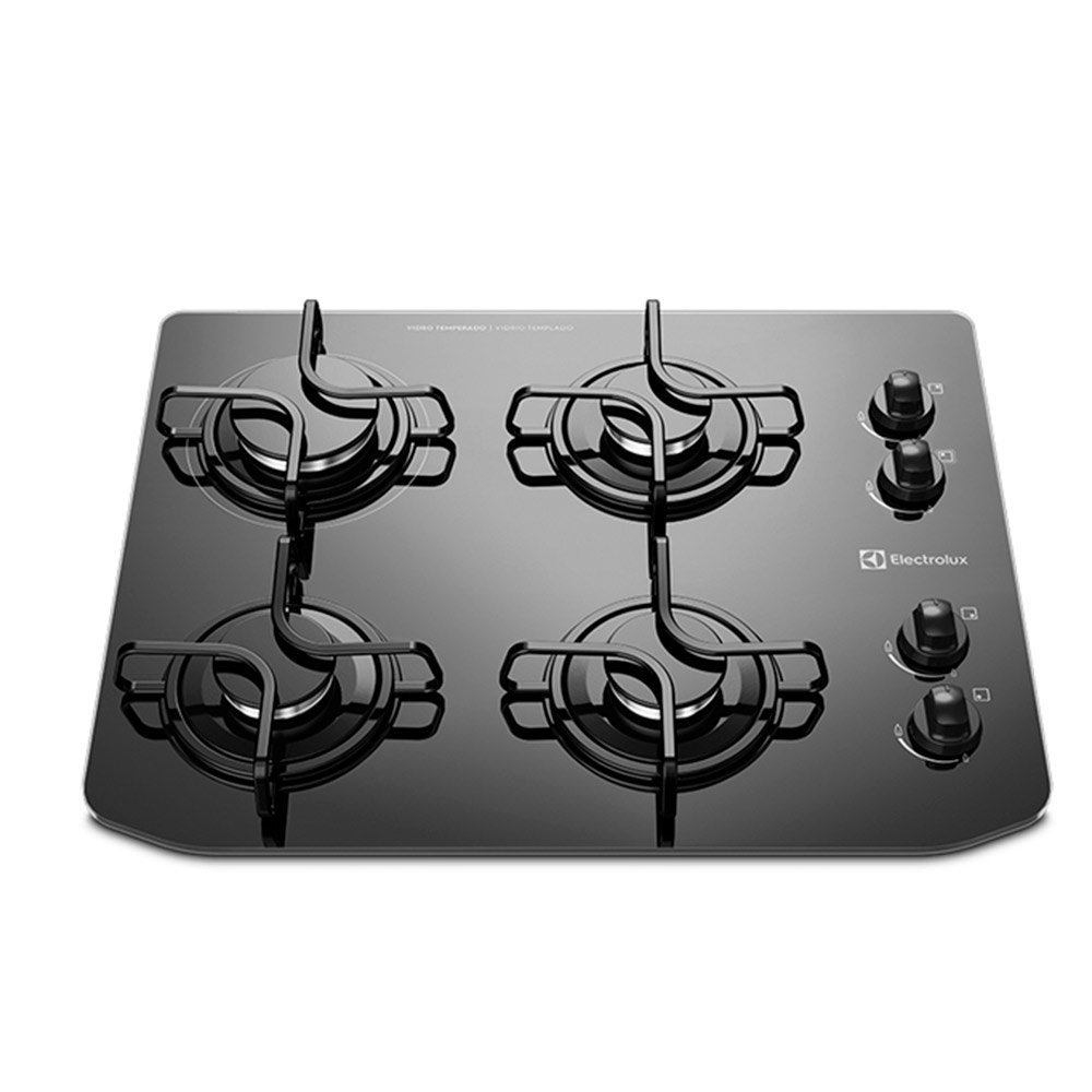 Cooktop Electrolux 4 Bocas a Gás, Preto GC58V Colombo