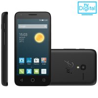 Smartphone Alcatel Pixi 3, 4.5'', 3G, 4GB, 8MP, Dual Chip, Preto - OT-4028E
