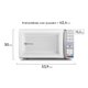 Micro-ondas Electrolux com Função Tira Odor e Manter Aquecido 34 Litros - MEO44