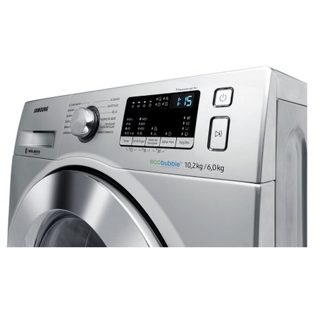 Lava e Seca Samsung 10 2Kg Motor  Digital  Inverter  Prata 