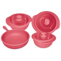 Conjunto Panelas Oxford Rose 4 Pecas